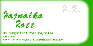 hajnalka rott business card